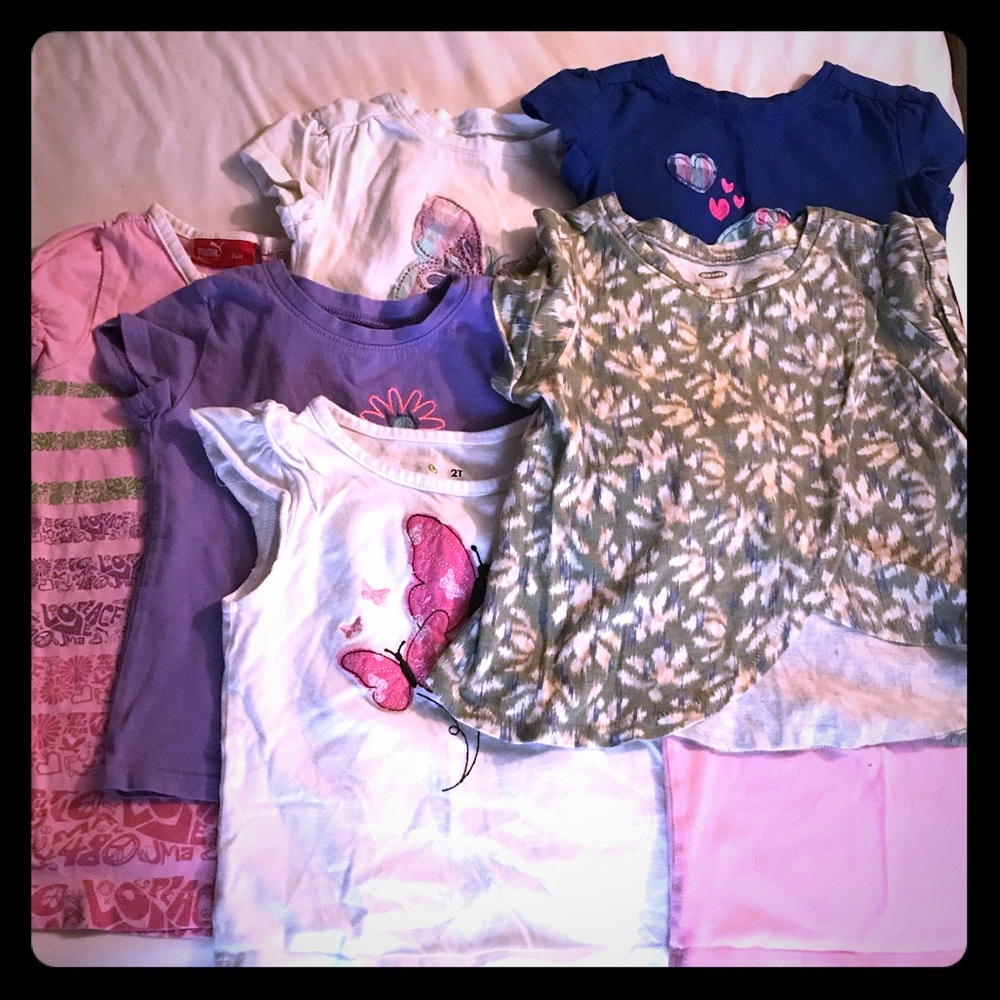2T girls summer shirt lot